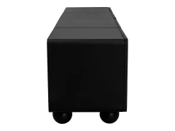 Suporte para TV com 2 portas e 2 gavetas - Design preto e branco 180 x 38 x 45 cm