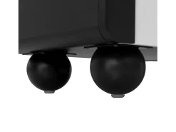 Suporte para TV com 2 portas e 2 gavetas - Design preto e branco 180 x 38 x 45 cm