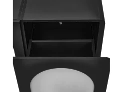 Suporte para TV com 2 portas e 2 gavetas - Design preto e branco 180 x 38 x 45 cm