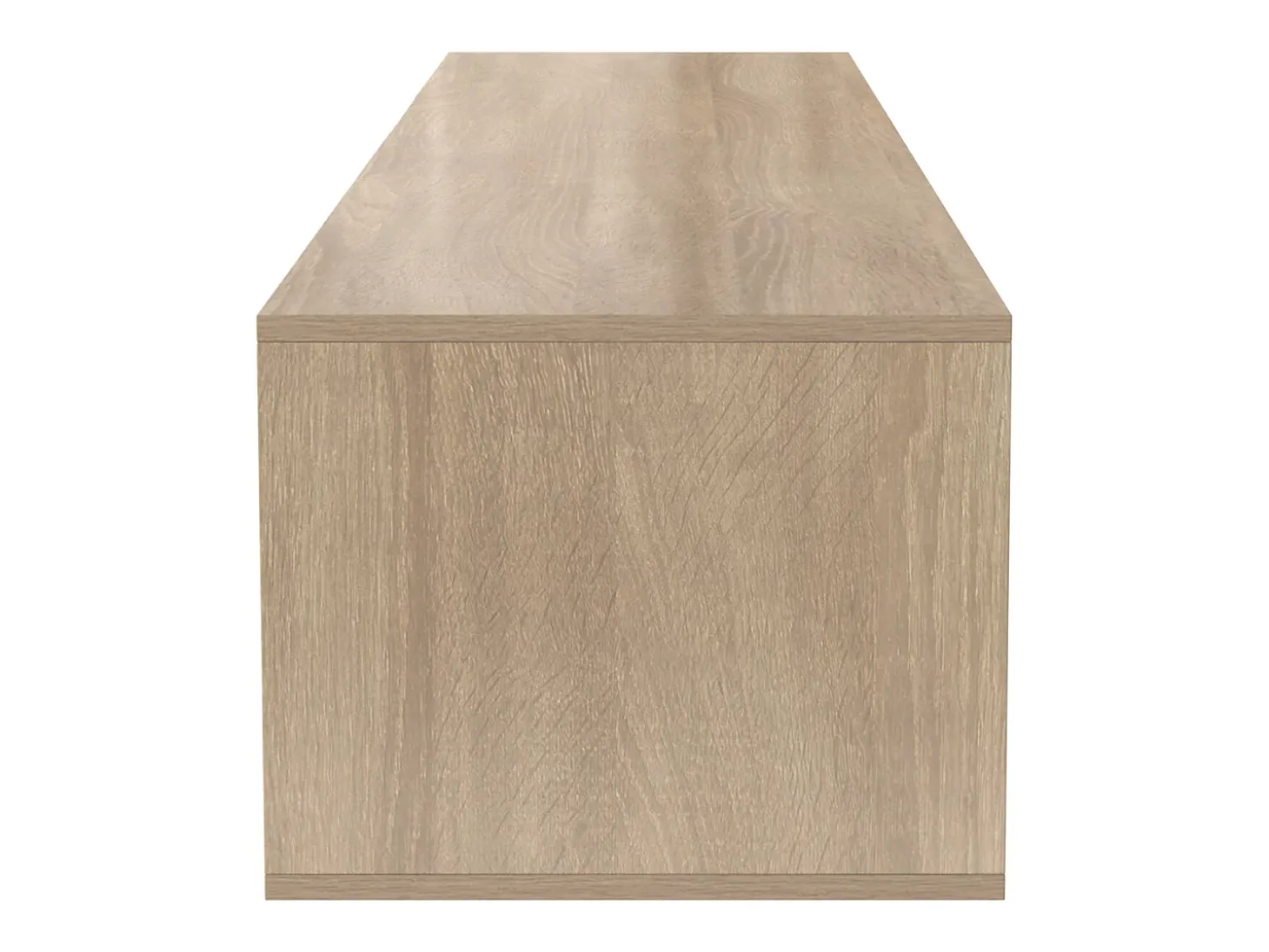 Suporte para TV com 3 portas e iluminação LED - Branco brilhante e natural