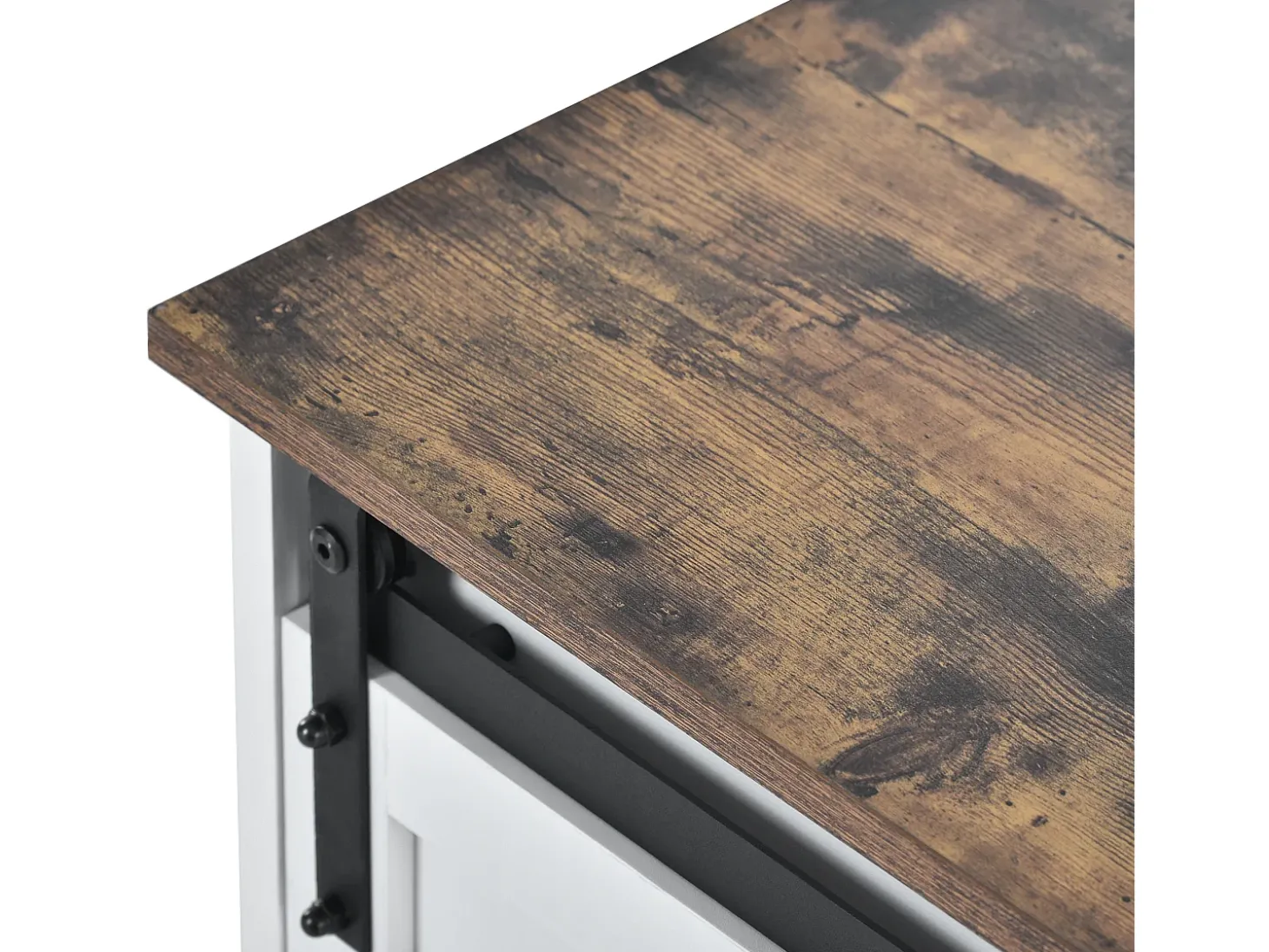 Suporte para TV com 2 portas de correr - Prateleiras ajustáveis 150 x 40 x 60 cm - Branco