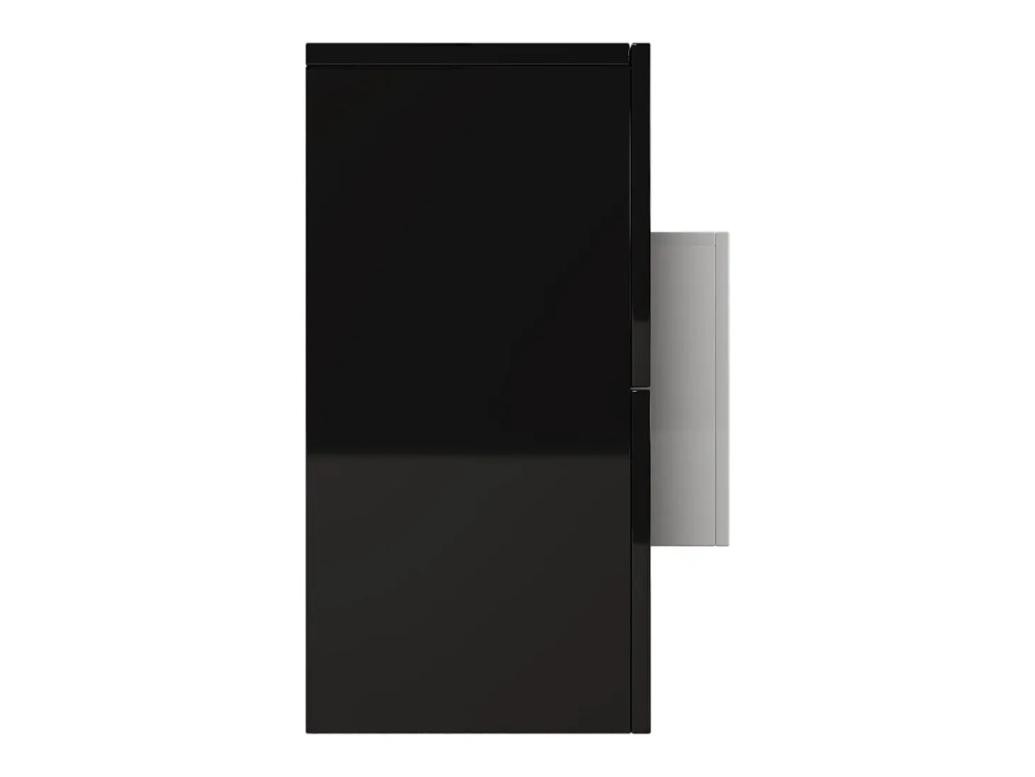 Suporte para TV de 200 cm com iluminação LED, móvel para sala de estar, design moderno, elegante superfície de vidro, preto.