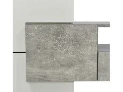 Suporte para TV LED, Móvel Alto para TV para Sala de Estar, com Espaço de Armazenamento, 200 x 30 x 60 cm, Branco e Cinza