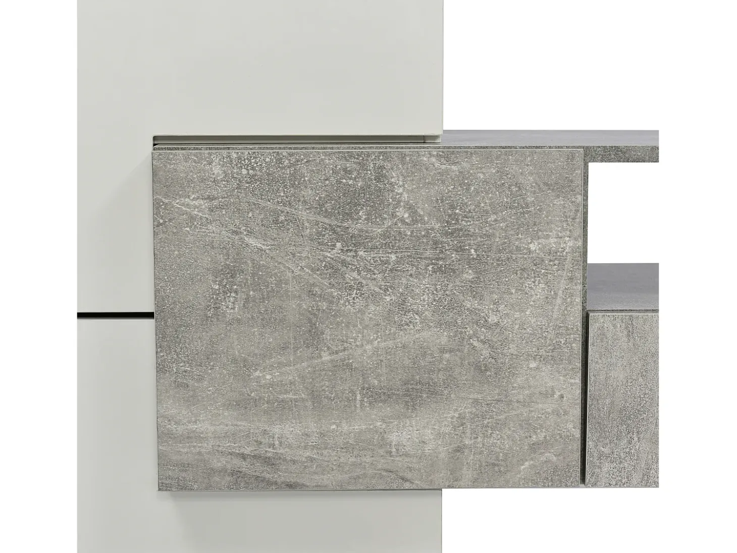 Suporte para TV LED, Móvel Alto para TV para Sala de Estar, com Espaço de Armazenamento, 200 x 30 x 60 cm, Branco e Cinza