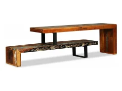 Suporte para TV/aparador design prático madeira maciça reciclada 2502155