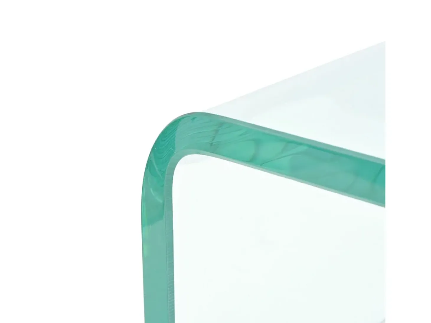 Suporte/aparador de TV de design prático para monitor de 120 cm vidro transparente 2502220
