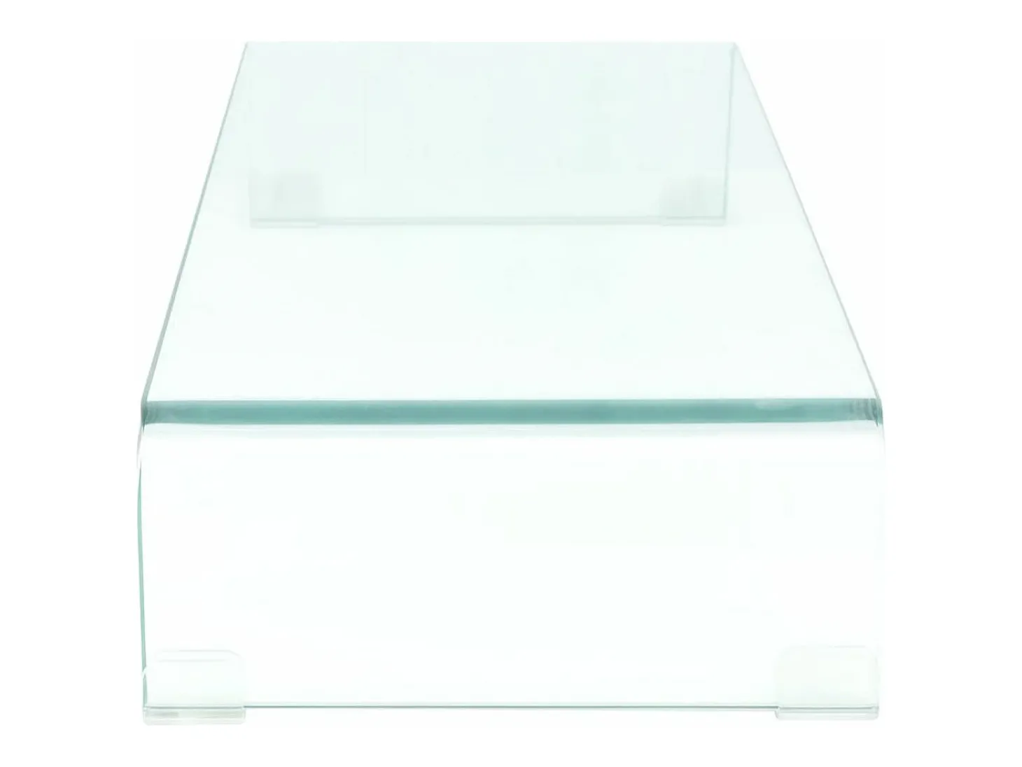 Suporte/aparador de TV prático e de design para monitor de 80 cm vidro transparente 2502221