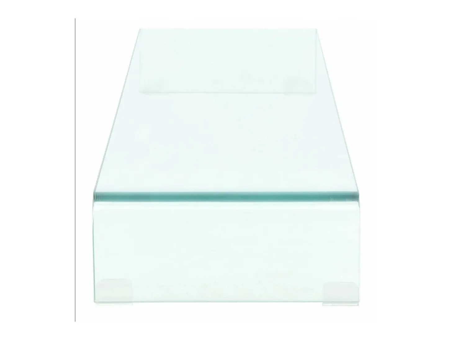 Suporte/aparador de TV prático e de design para televisão/monitor 110 cm vidro transparente 2502034