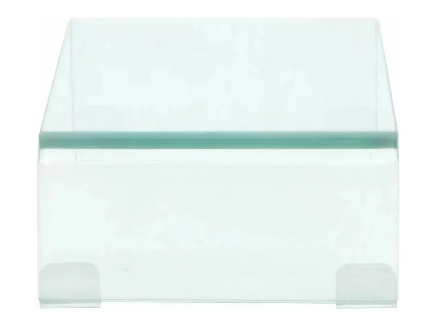 Suporte/aparador de TV prático e de design para monitor de 40 cm vidro transparente 2502257