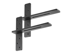 Suportes de Prateleira em T SucceBuy, Conjunto de 2, Capacidade de Carga de 90 kg, Dimensões 35.56x 7.35 x 30.48 cm, Suportes de Prateleira de Aço Duráveis