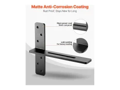 Suportes de Prateleira em T SucceBuy, Conjunto de 2, Capacidade de Carga de 90 kg, Dimensões 35.56x 7.35 x 30.48 cm, Suportes de Prateleira de Aço Duráveis