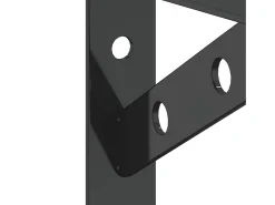 Suportes prateleira 4pcs 15x2,5x11,5 cm aço inoxidável prateado