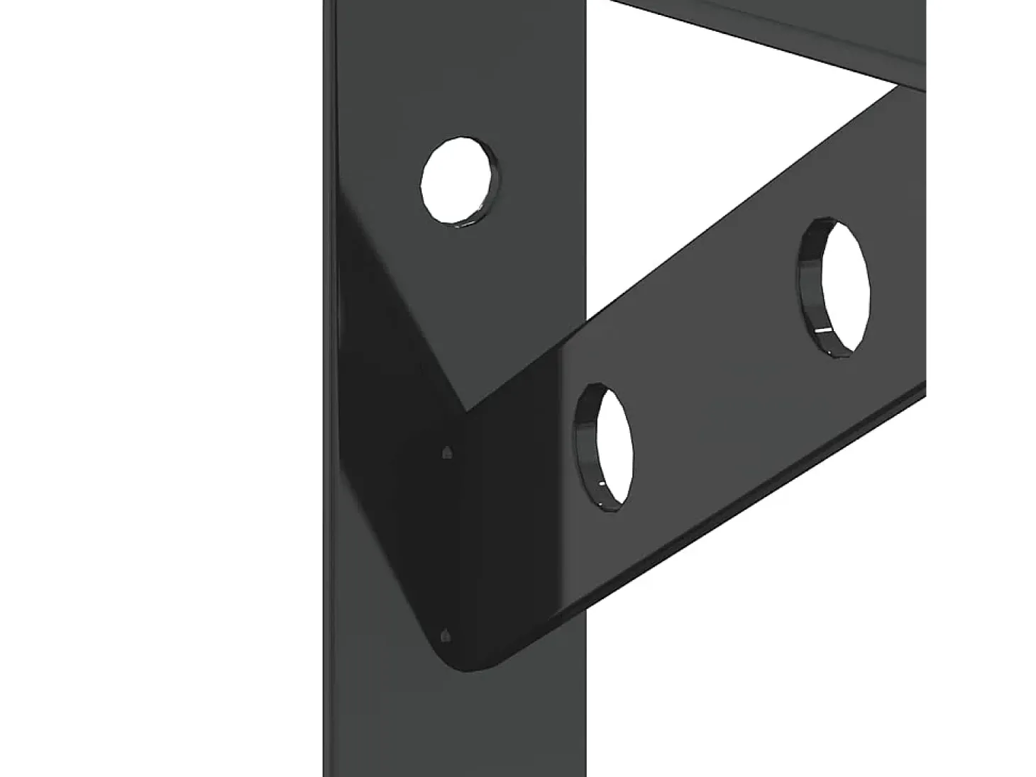 Suportes prateleira 4pcs 15x2,5x11,5 cm aço inoxidável prateado