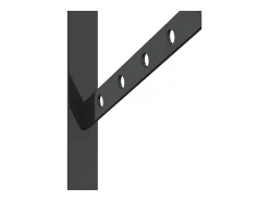 Suportes prateleira 4pcs 40x2,5x25 cm aço inoxidável preto