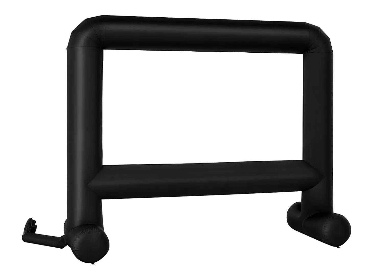 Tela de Projeção Inflável SucceBuy, Fabricada em Material 600D Durável, Inclui Saco de Armazenamento Portátil. Formato 16:9, 378 x 130 x 317 cm