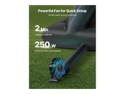Tela de Projeção Inflável SucceBuy, Material 600D, Portátil com Saco de Armazenamento, Formato 16:9, Ideal para Home Cinema, 476 x 200 x 378 cm