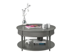 Tinto | Mesa de centro 90 cm em mármore / aço