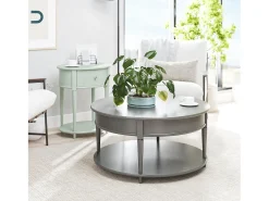Tinto | Mesa de centro 90 cm em mármore / aço