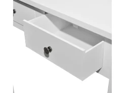 Toucador/mesa consola com duas gavetas branco