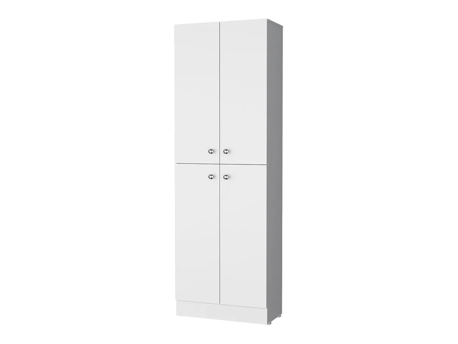 TUHOME Armário Despensa Cameron com 4 Portas e 5 Prateleiras Ocultas, Branco
