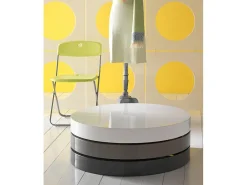 Twist 1 - Mesa de centro (90 x 90 x 32h) em MDF Branco