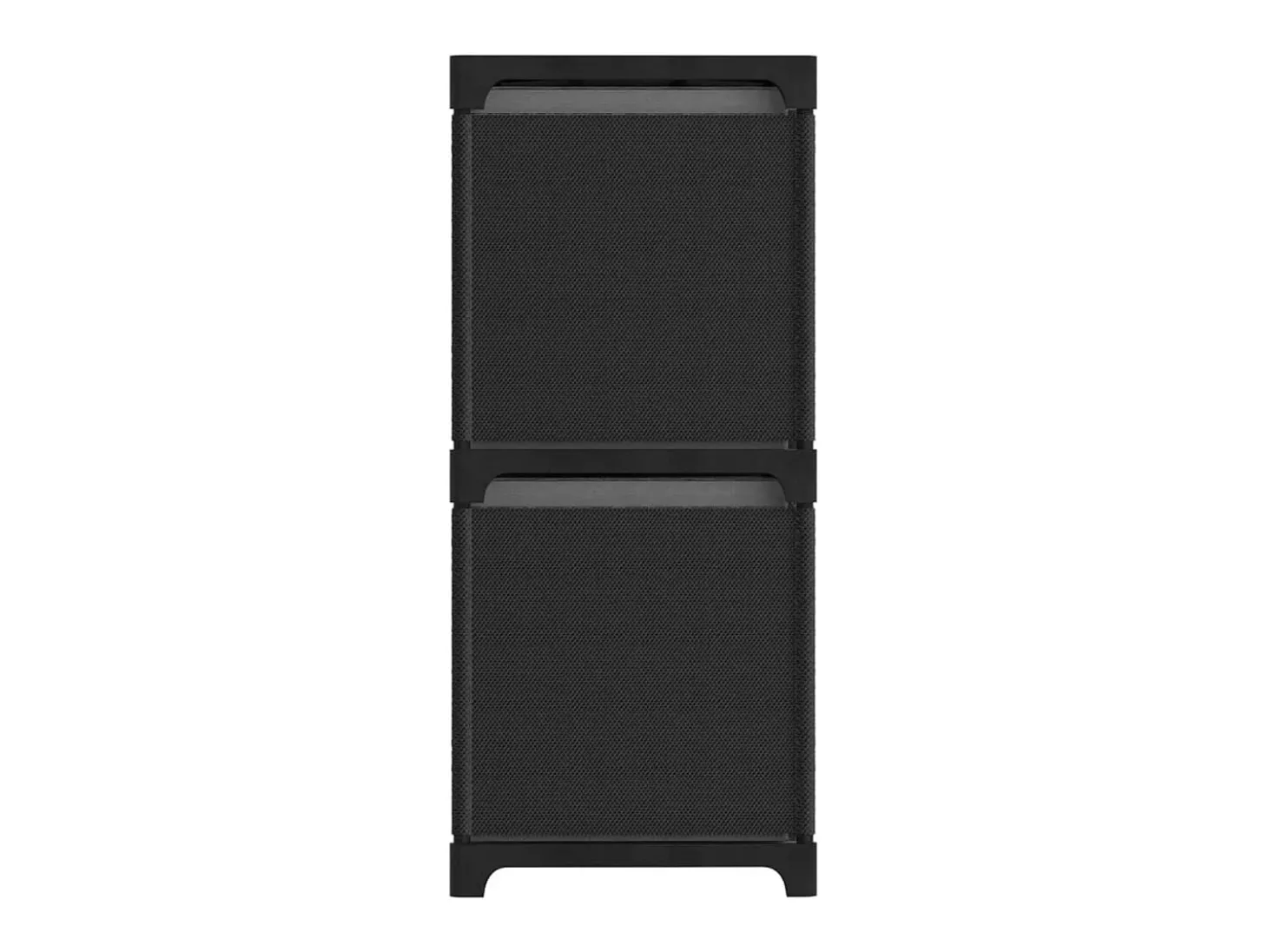 Unid. prateleiras 6 cubos c/ caixas 103x30x72,5cm tecido preto PT425396