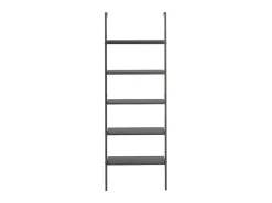 Unidade 5 prateleiras inclinada 64x35x185 cm preto PT683738