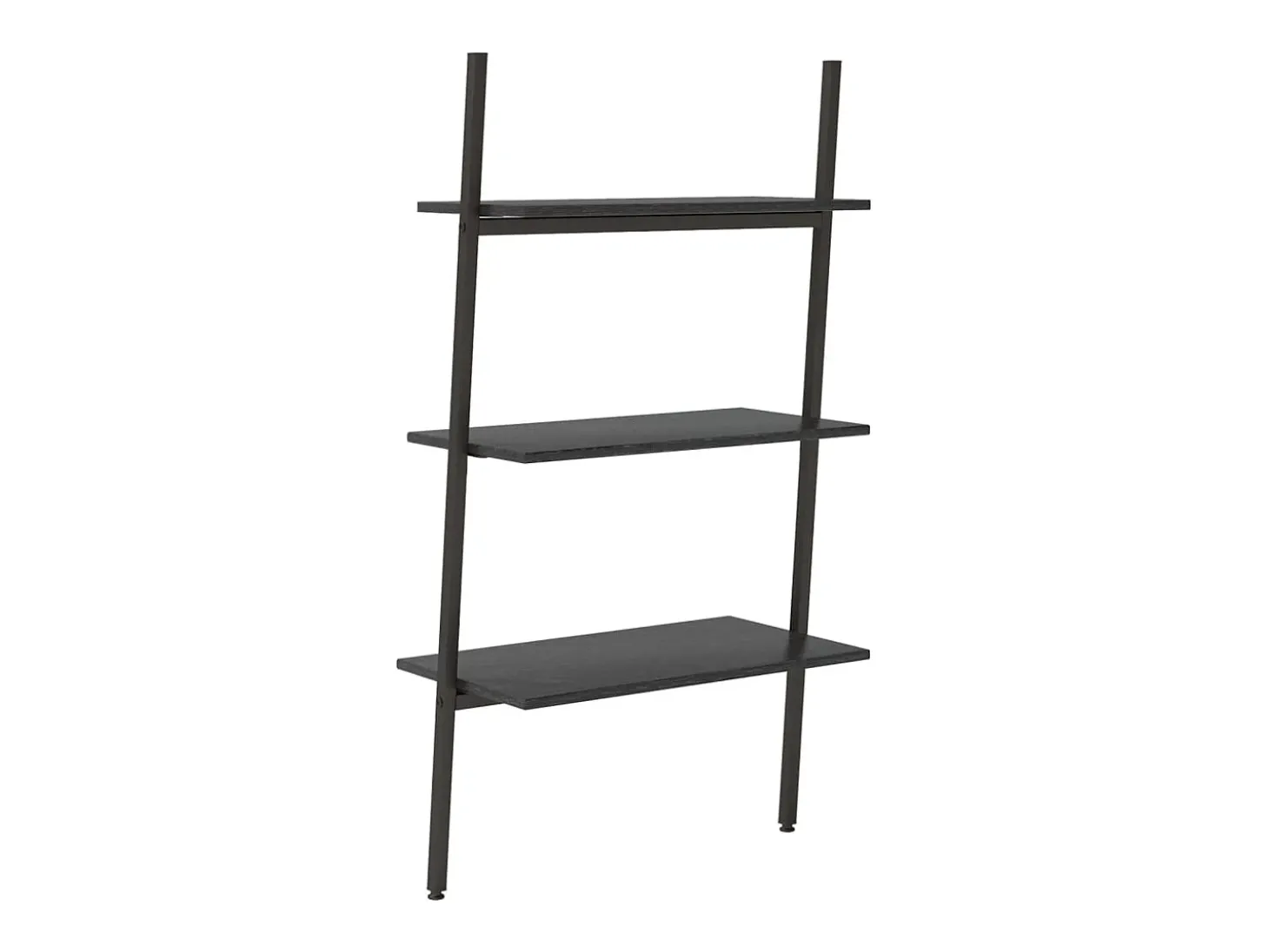 Unidade 3 prateleiras inclinada 64x34x116 cm preto PT537173