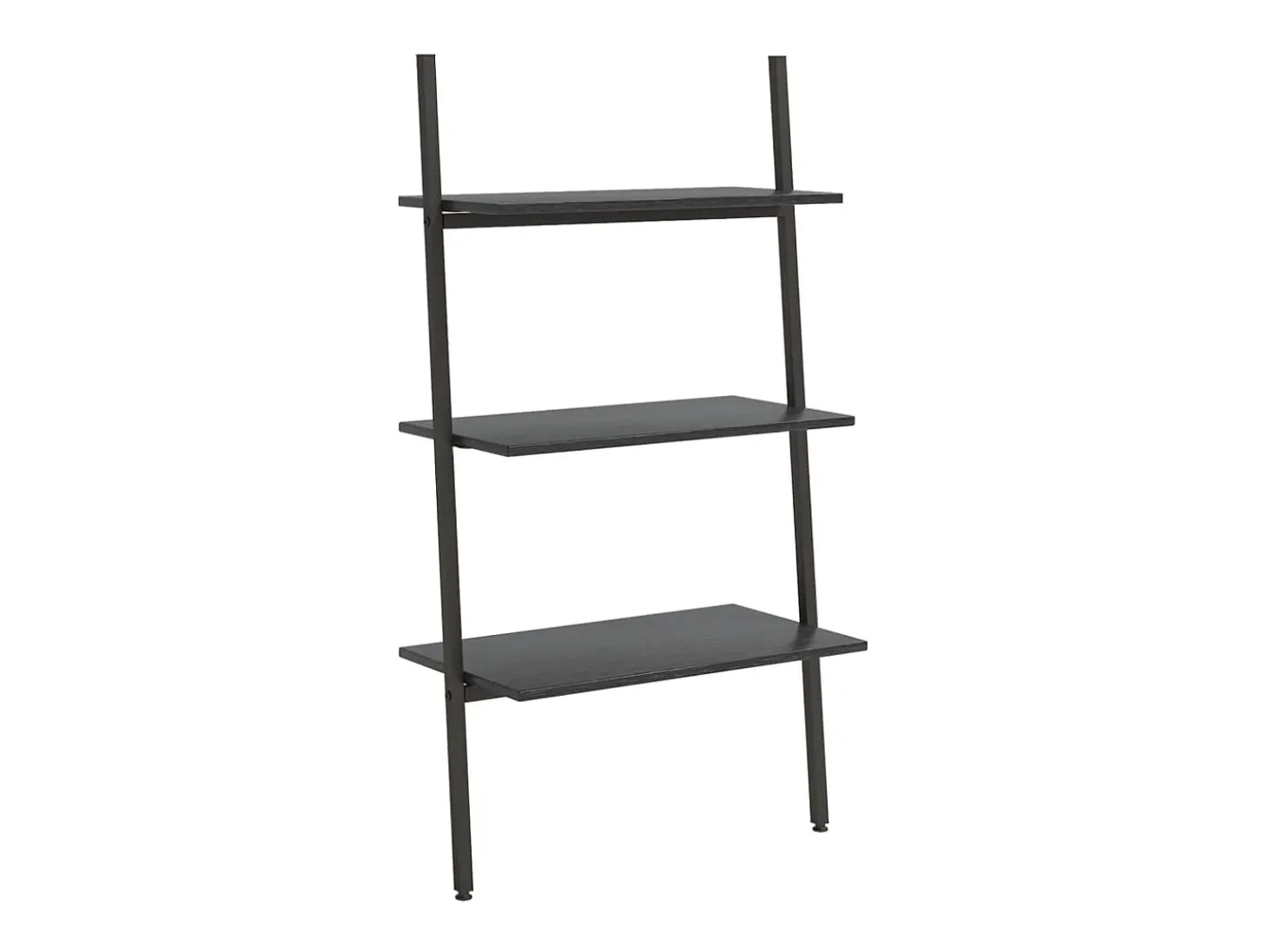Unidade 3 prateleiras inclinada 64x34x116 cm preto PT537173