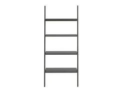 Unidade 4 prateleiras inclinada 64x34x150,5 cm preto PT339723