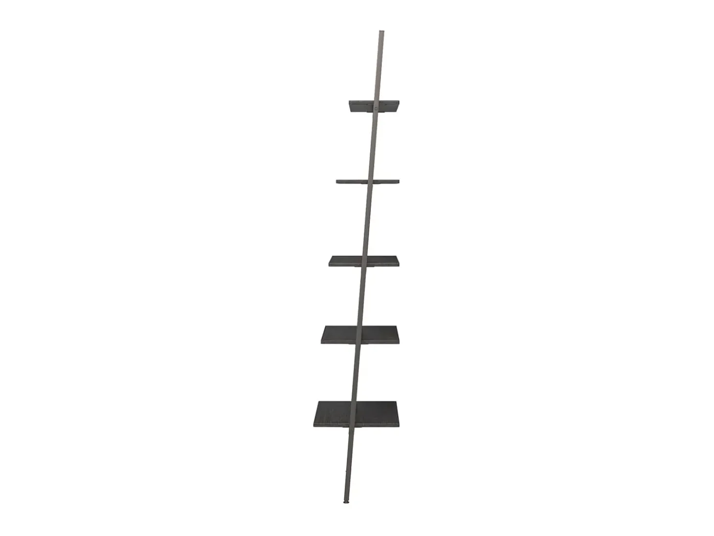 Unidade 5 prateleiras inclinada 64x34x185,5 cm preto PT256799