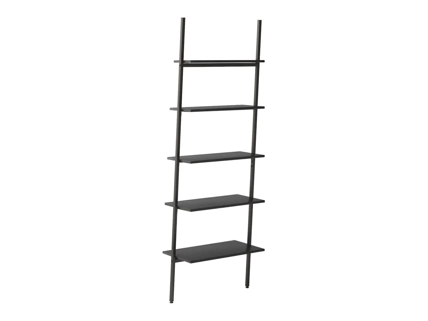 Unidade 5 prateleiras inclinada 64x34x185,5 cm preto PT256799
