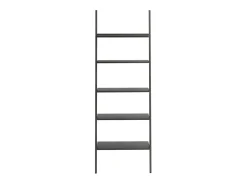 Unidade 5 prateleiras inclinada 64x34x185,5 cm preto PT256799