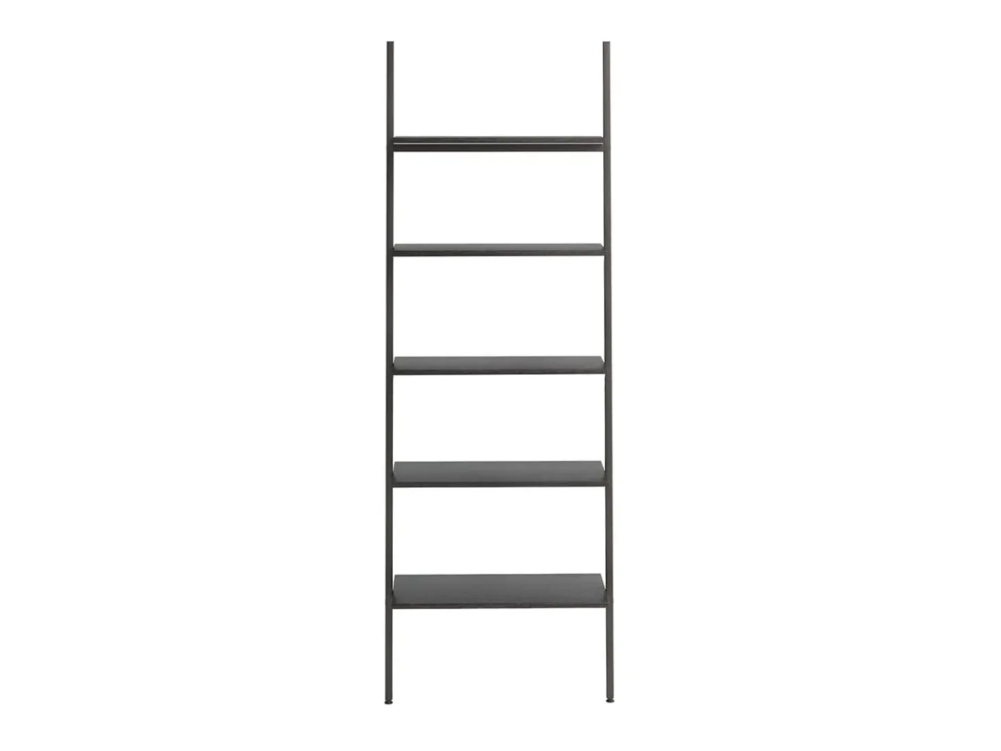 Unidade 5 prateleiras inclinada 64x34x185,5 cm preto PT256799