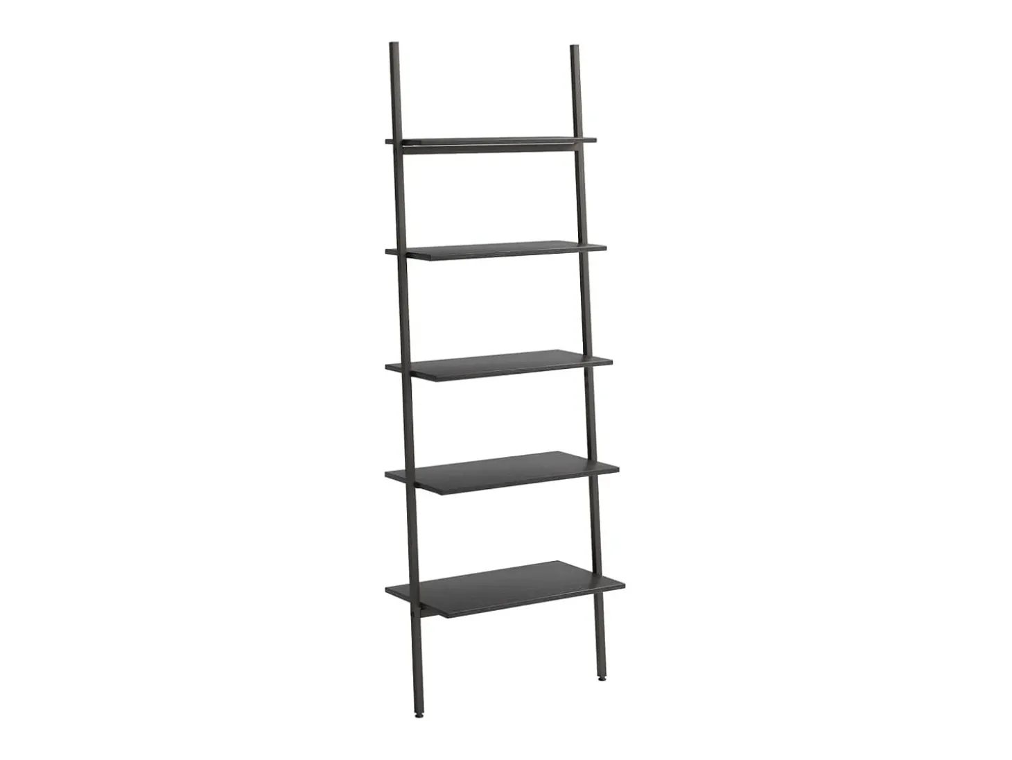 Unidade 5 prateleiras inclinada 64x34x185,5 cm preto PT256799