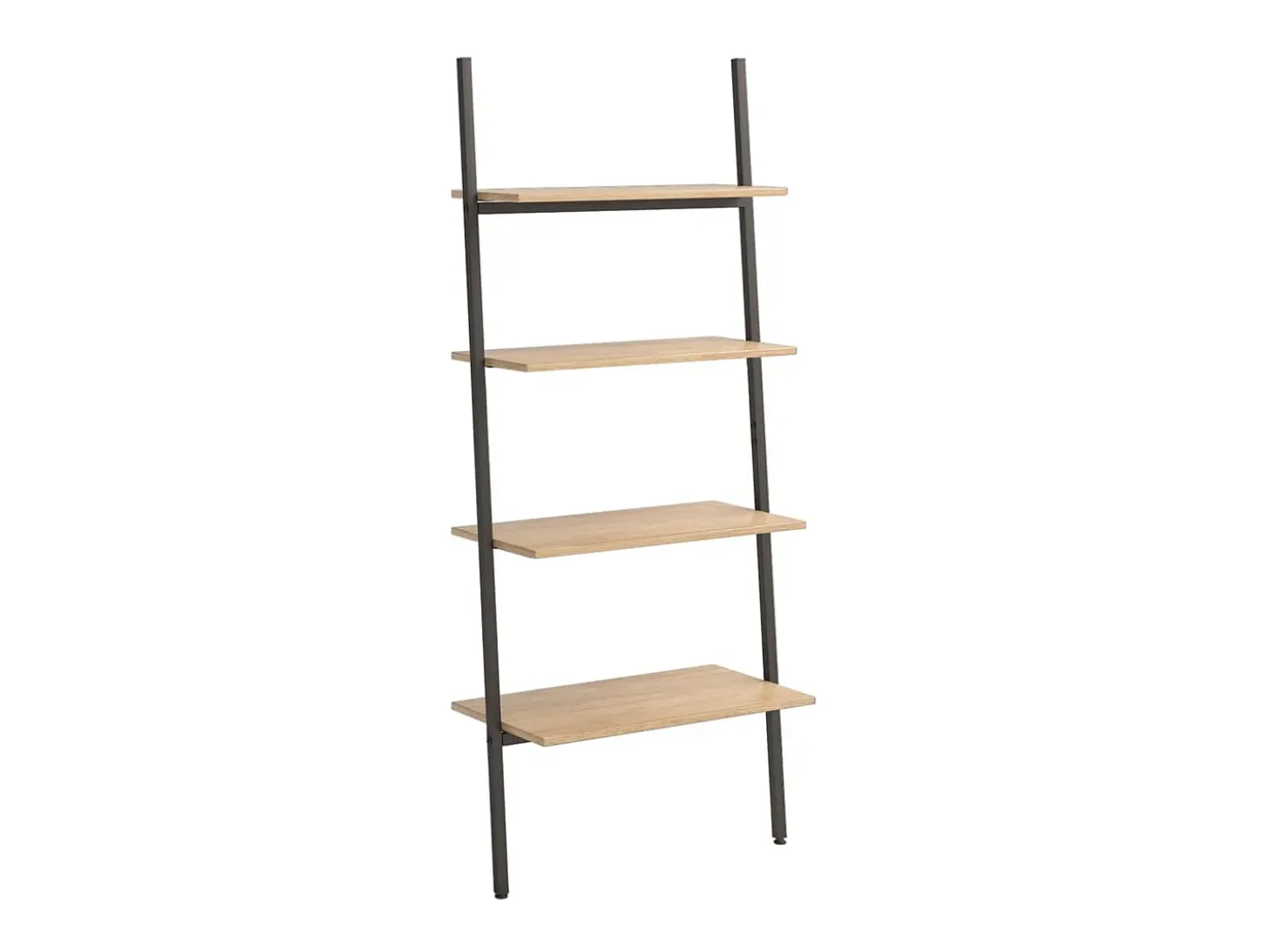 Unidade 4 prateleiras 64x34x150,5 cm castanho-claro e preto PT188366
