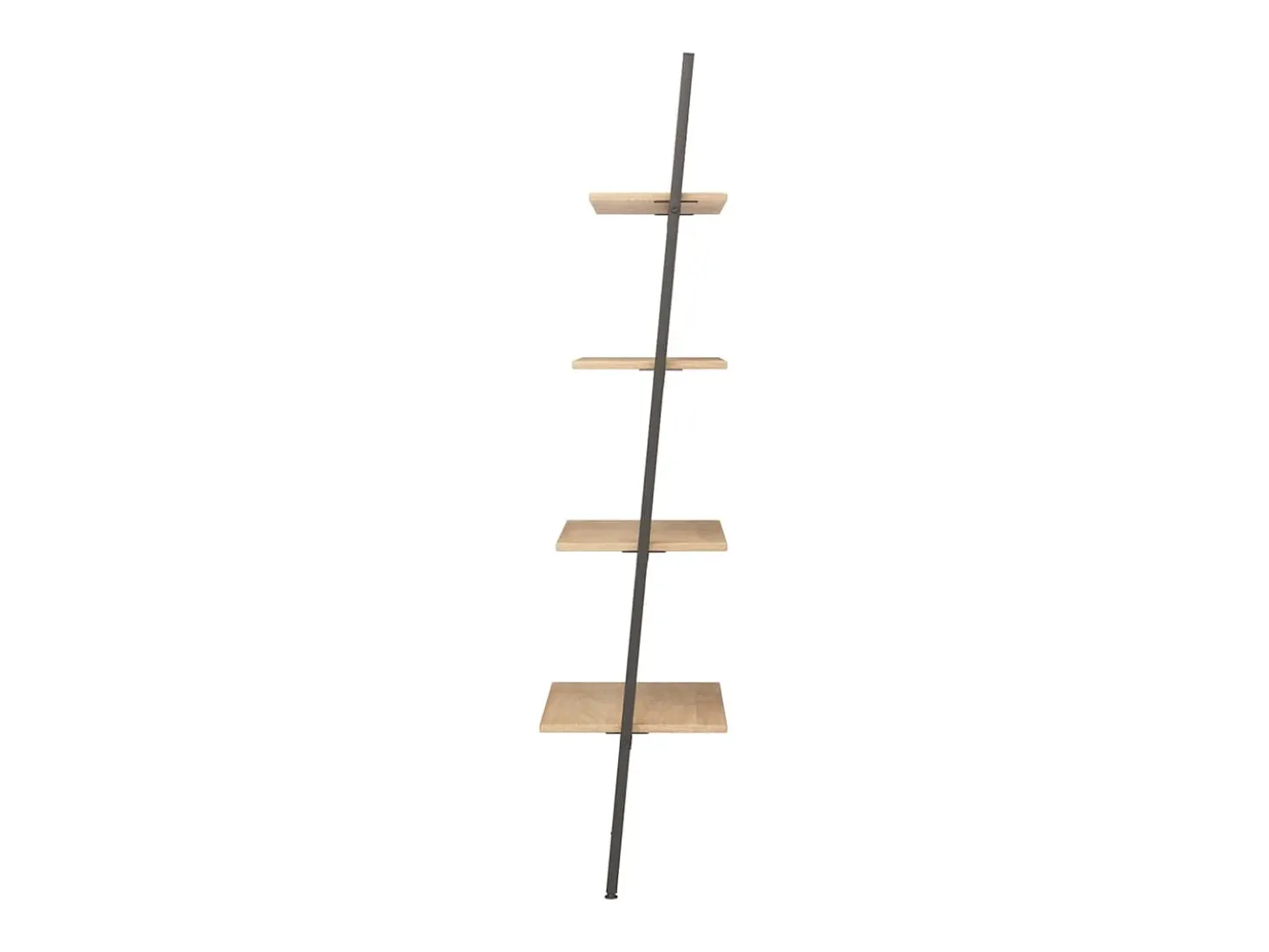 Unidade 4 prateleiras 64x34x150,5 cm castanho-claro e preto PT188366