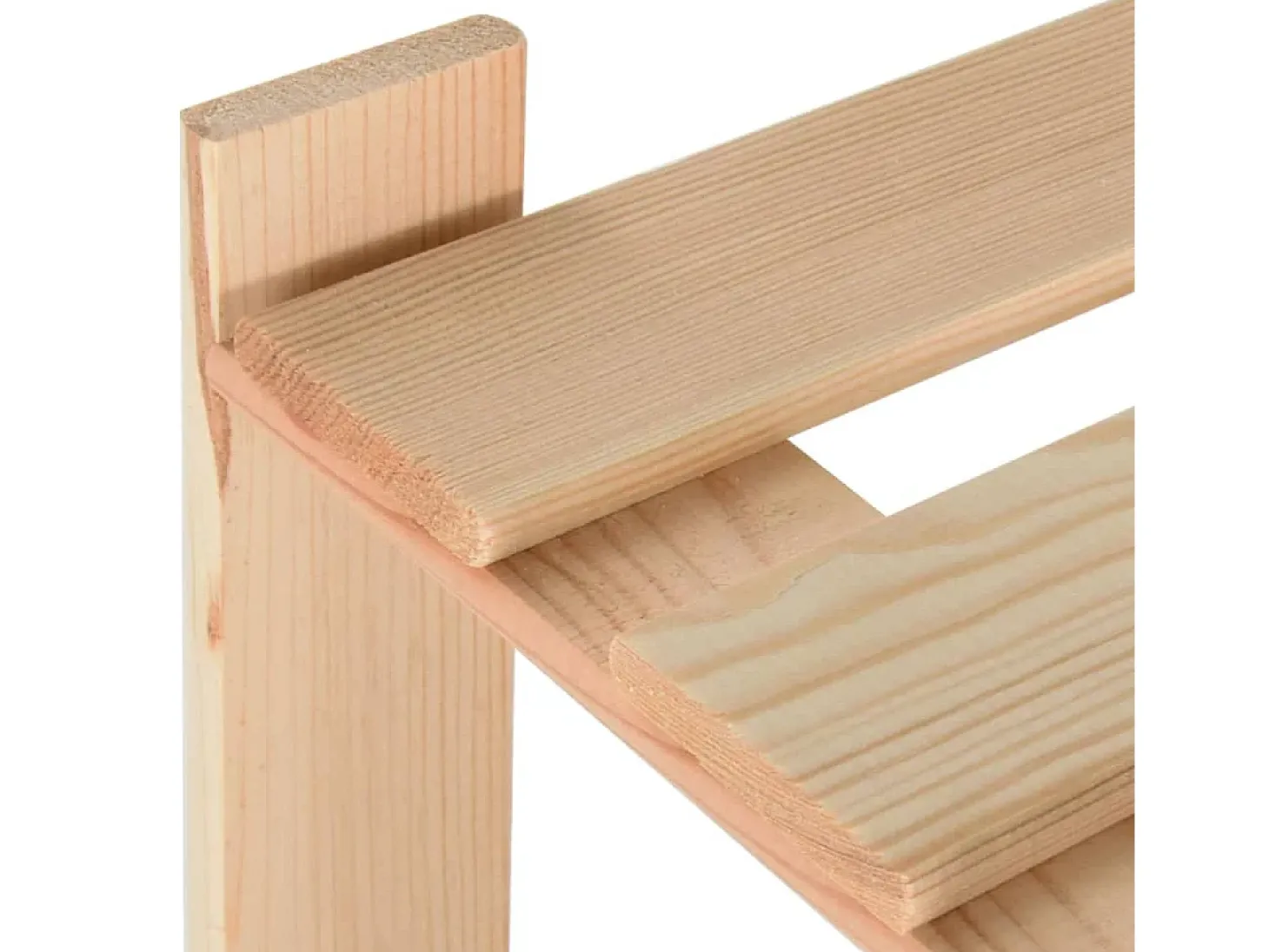 Unidade arrumação 3 prateleiras 60x28,5x90 cm pinho maciço PT842514
