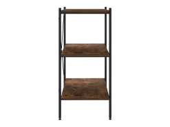 Unidade com 3 prateleiras 80x40x92 cm preto/natural PT248539