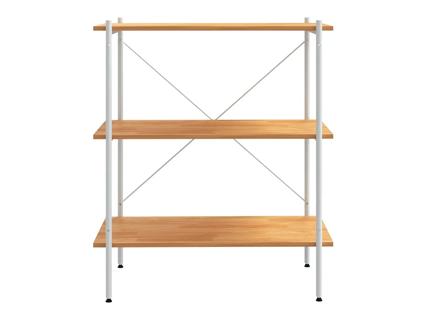Unidade com 3 prateleiras 80x40x92 cm branco/cor de carvalho PT695200