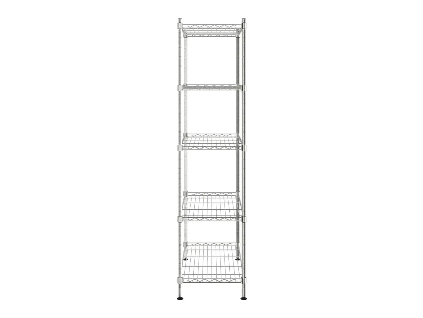 Unidade de 5 prateleiras 90x35x180 cm 250 kg cromado PT943629