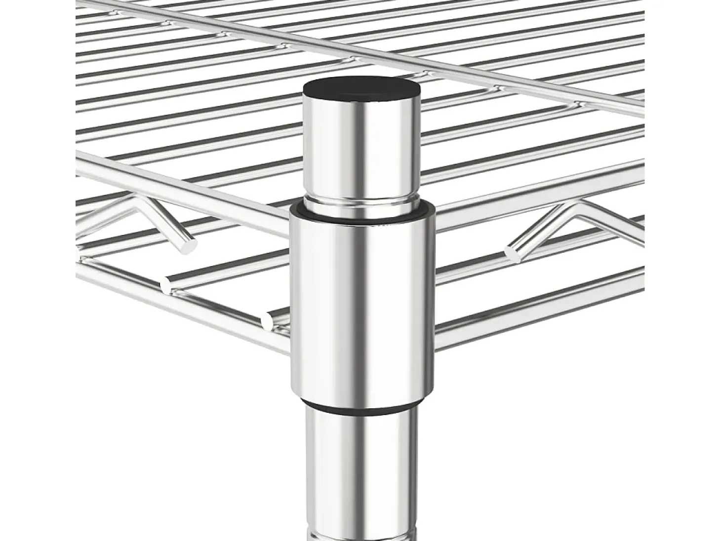 Unidade de 5 prateleiras 90x35x180 cm 250 kg cromado PT943629