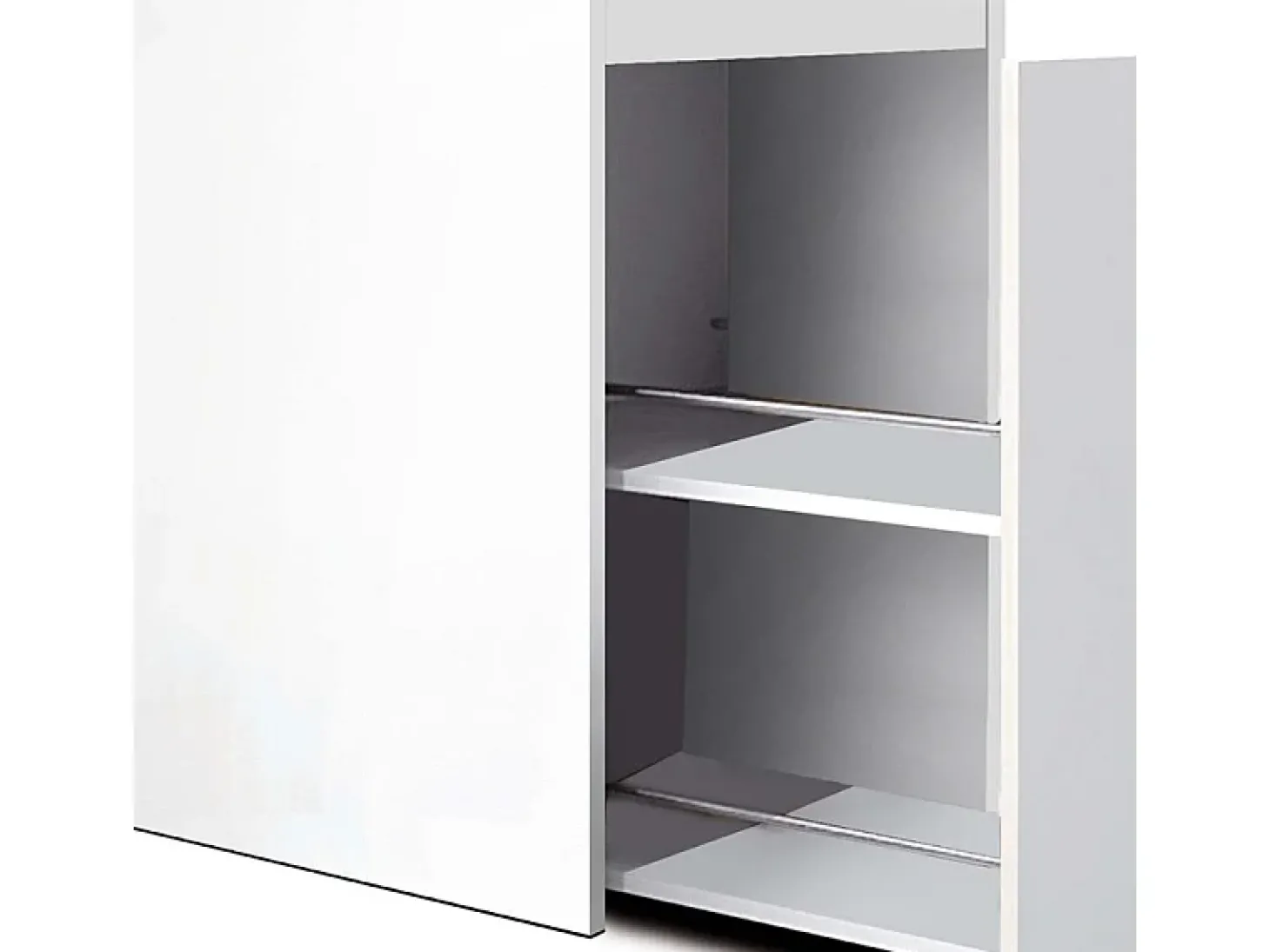 Unidade de armazenamento de sapatos Aurora 74x100/115x42 cm