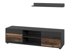 Unidade de parede preto/estilo antigo 139.8x35.4x38.9 berno