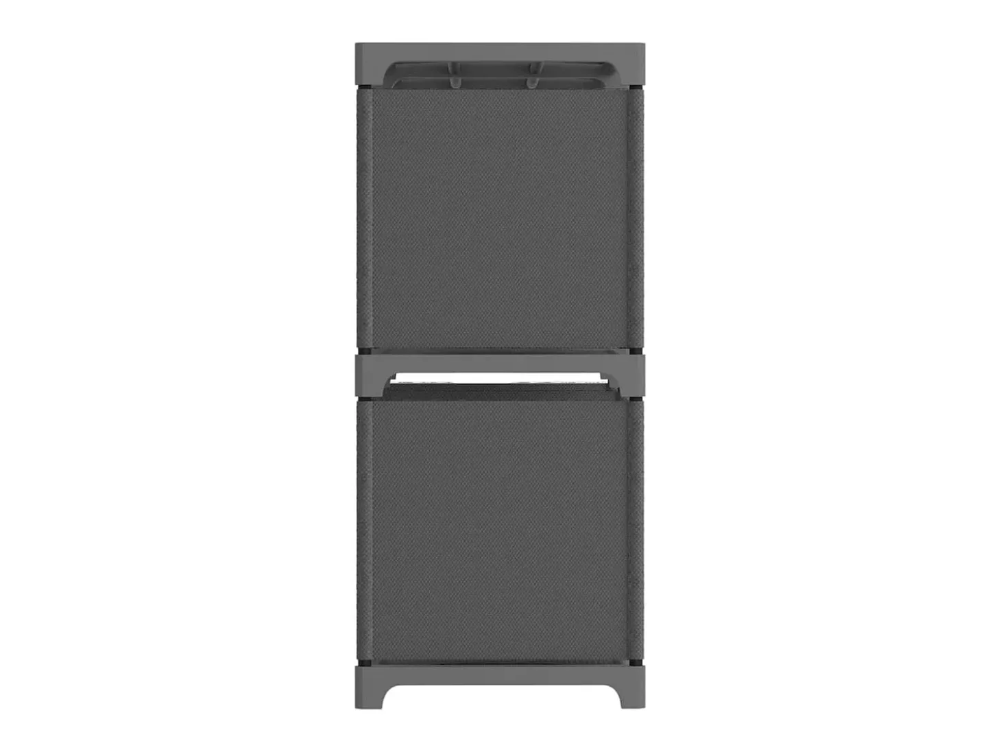 Unidade de prateleiras 6 cubos 103x30x72,5 cm tecido cinzento PT660342