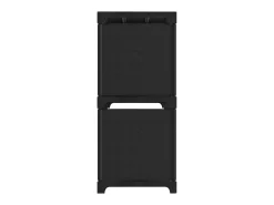 Unidade de prateleiras 6 cubos 103x30x72,5 cm tecido preto PT879843