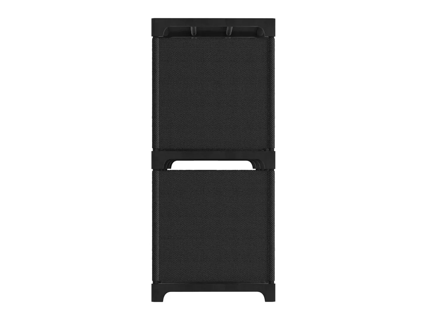 Unidade de prateleiras 6 cubos 103x30x72,5 cm tecido preto PT879843