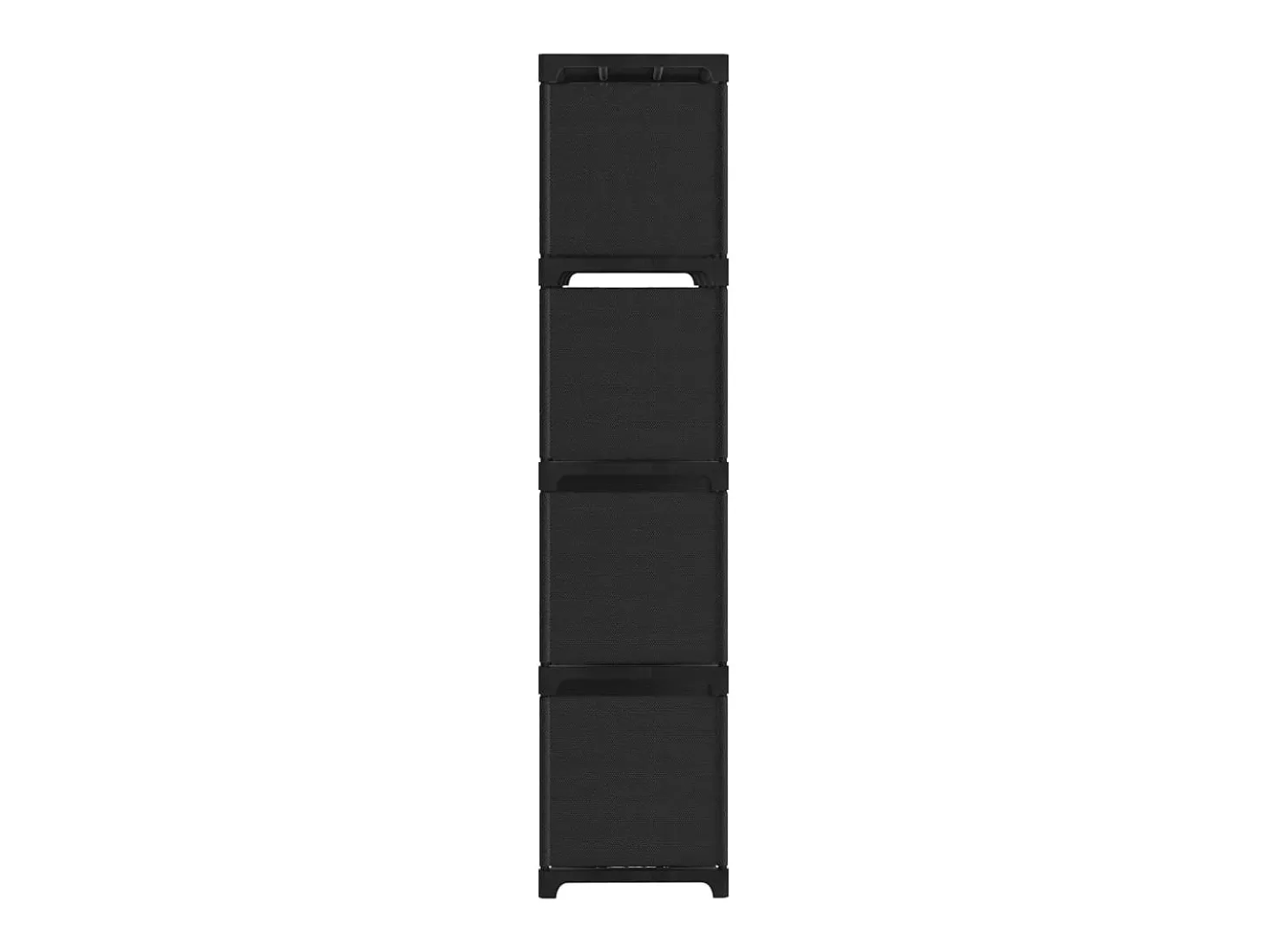 Unidade de prateleiras 12 cubos 103x30x141 cm tecido preto PT395269