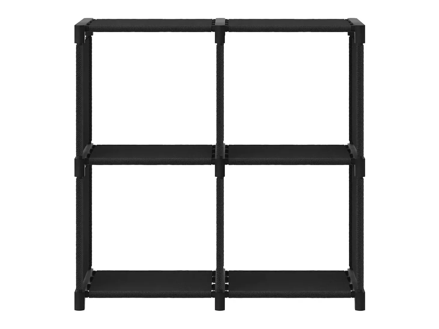 Unidade de prateleiras 4 cubos 69x30x72,5 cm tecido preto PT481380