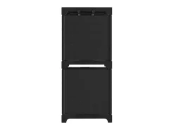 Unidade de prateleiras 4 cubos 69x30x72,5 cm tecido preto PT481380